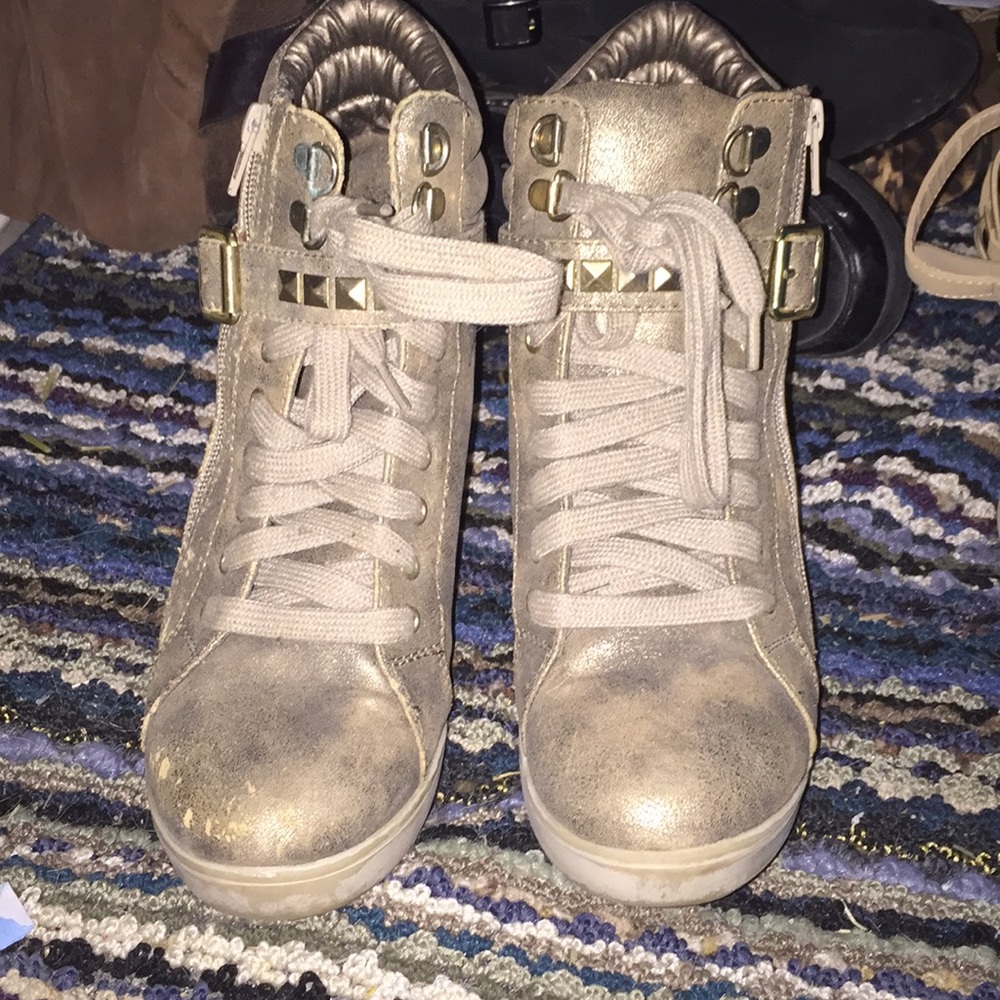 Selena Gomez Dream Out Loud Sneaker Wedges
